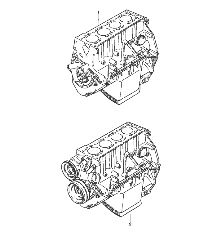 Short Motor With Kurbelwelle