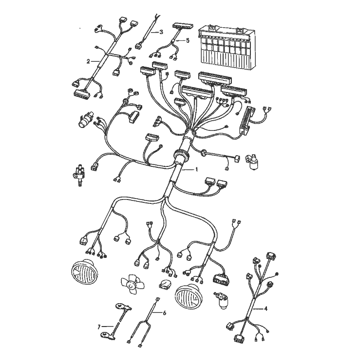 Wiring Harnesses Motor Compartment