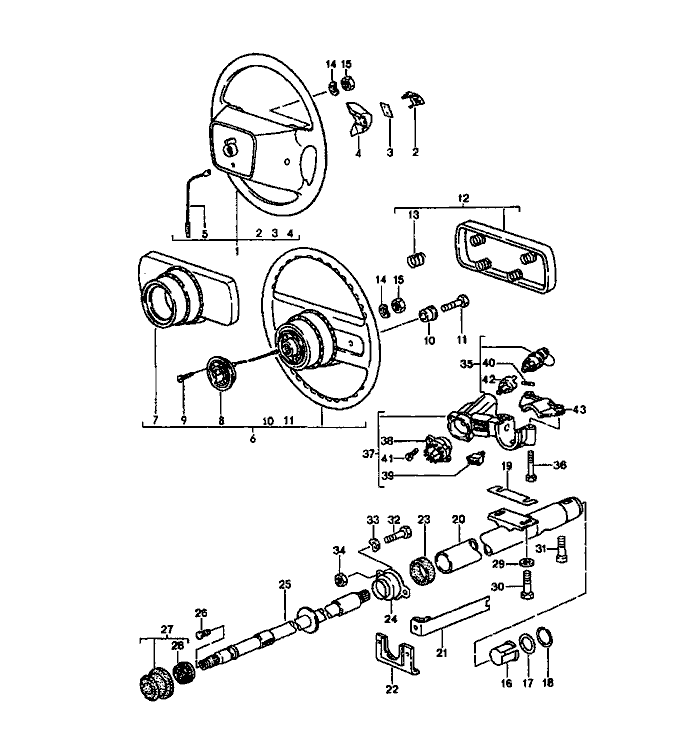 Lenkung Rad Lenkung Column Lenkung