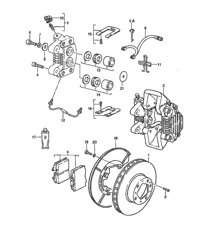 Disc Bremse Hinter Achse