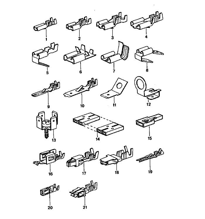 Flat Plug Push On Connector