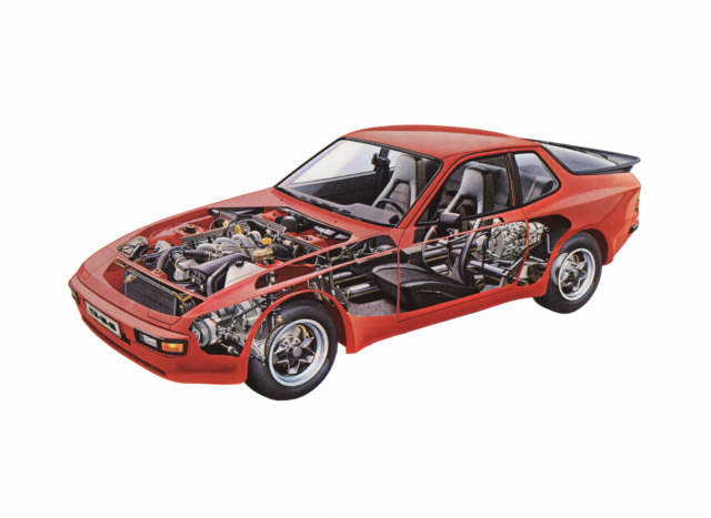Porsche 944, rot