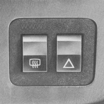 Porsche 944, Heckscheibenheizung-Warnlichtschalter