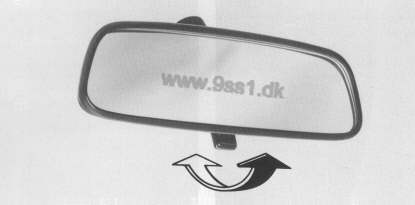 Porsche 944, R�ckblickspiegel