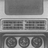 Porsche 944, Heizung und Bel�ftung - Mitteld�sen