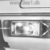 Porsche 944, Zusatzscheinwerfer auswechseln