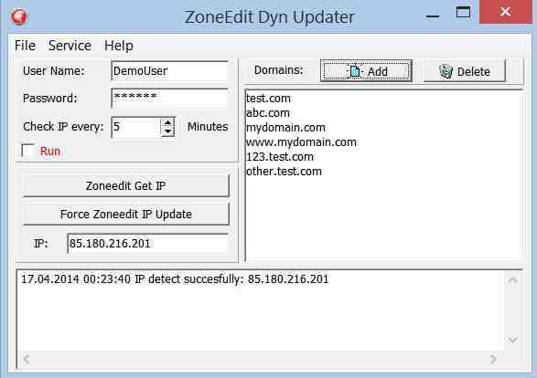 ZoneEdit Dynamic DNS Updater 3.1 full